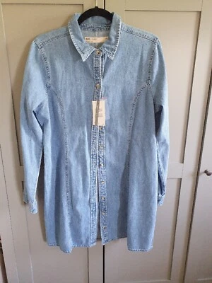 £8 • Buy Asos Denim Dress Size 14 BNWT