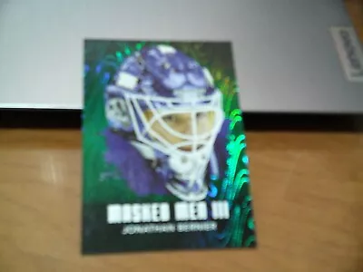 2010-11 Igt Btp Masked Men Iii Emerald Version #mm-28- Jonathan Bernier • $1.50