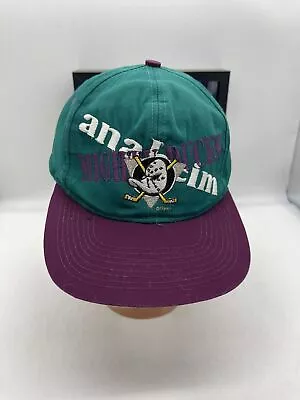 Competitor NHL Anaheim Mighty Ducks Logo Snapback Dad Hat • $19.99