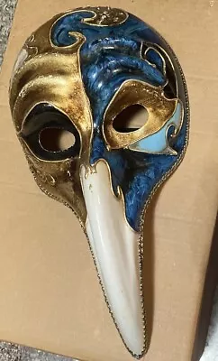 Original Venezia Hand Printed Long Nose Mask Made In Italy • $50