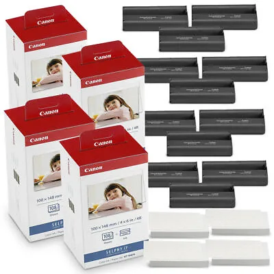 Canon KP-108IN Ink 4 X6  Paper Set For Selphy CP910 CP1200 CP1300 CP1500 LOT • £29.55