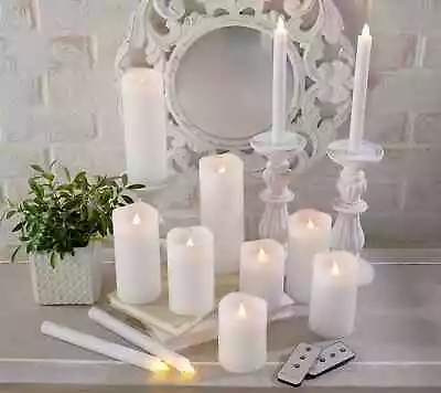 Home Reflections 12pc Ultimate Flameless Candle Set White • $62.99