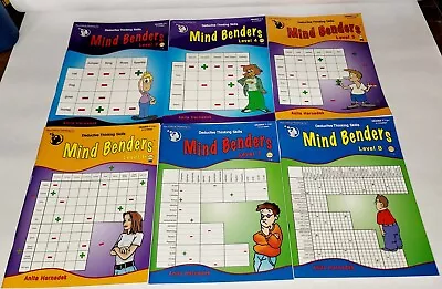 ***(Lot Of 6) Mind Bender - Deductive Thinking Skills Workbooks*** • $49.95