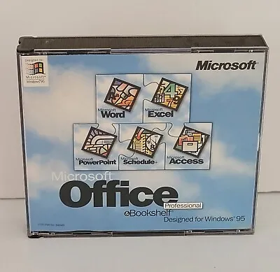 Microsoft Office Professional & Bookshelf 2-Disc Set Designed For Windows 95 • $9.99