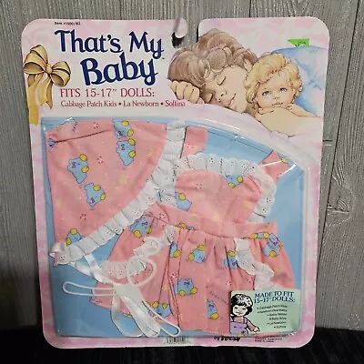 Vintage 1986 NIP Totsy That’s My Baby Doll Clothes Dress 15-17  CPK Softina • $10