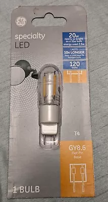 GE Led Light Bulb Clear 20 Watts T4 GY8.6 Flat Pin Base • $7.99