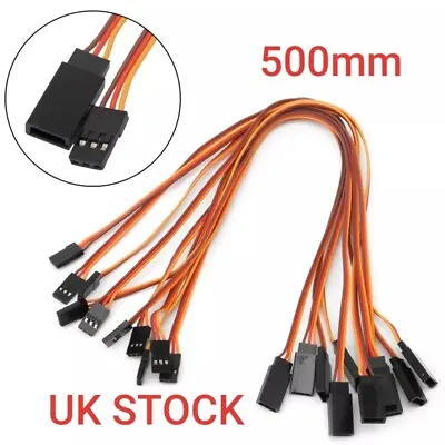 £3.09 • Buy 500mm Servo Extension Male To Female Lead Wire Cable For RC Futaba JR UK STOCK