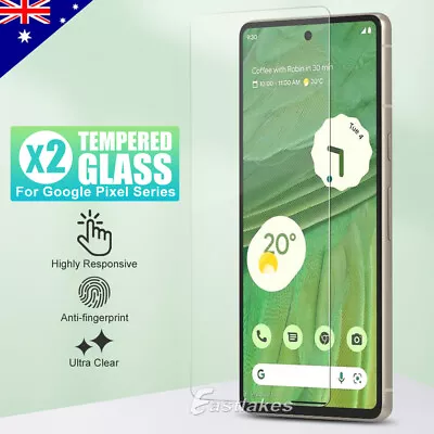 2x Tempered Glass Screen Protector For Google Pixel 8 Pro 7a 7 6 5a 5 4a 4 3 XL • $6.45