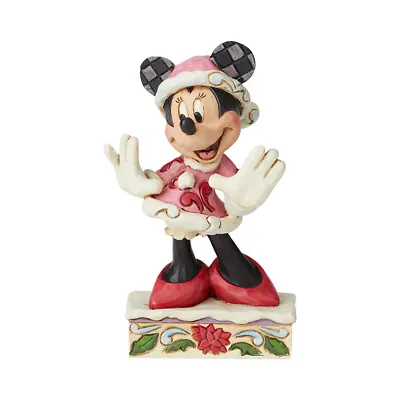 Jim Shore Disney Traditions - Minnie Mouse Christmas Personality Pose • $64.50