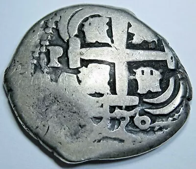 1726 Luis I Bolivia Silver 2 Reales Antique 1700's Old Spanish Colonial Cob Coin • $304.95