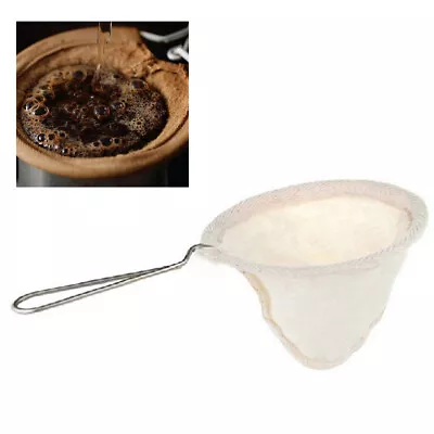 Reusable Coffee Tea Cup Drip Filter Mesh Holder Stainless Steel Pour Over Funnel • £6.26