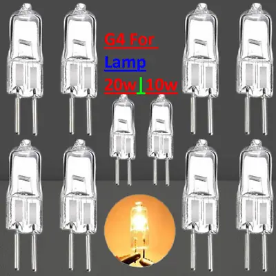 4 X G4 Halogen Capsule  Light Bulb Replace Bulbs Lamps AC 2Pin - 12V 10W &20W • £3.47