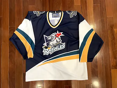 Vintage Rare Quebec Rafales IHL Bauer Hockey Jersey - Large • $85