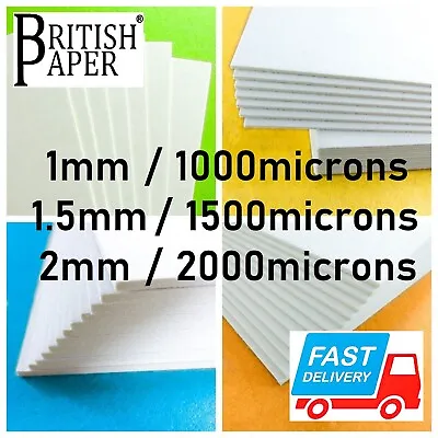 A4 A3 A2 BACKING BOARD MOUNT CRAFT CARD PAPER SHEETS 2mm GREYBOARD 1mm CARDBOARD • £148.99