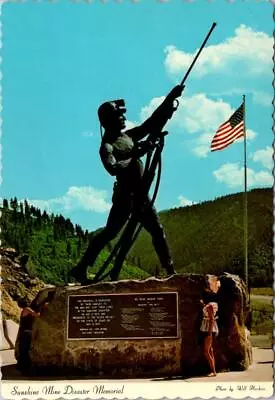 Kellogg ID Idaho  SUNSHINE MINE DISASTER MEMORIAL Ken Lonn Artist  4X6 Postcard • £4.79