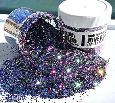 NEW 2 OZ JUNE BUG MIX Hi-Temp Glitter .030 Hex Fishing Lure Making Plastisol • $6.99