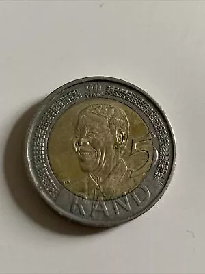 5 Rand 2008 Nelson Mandela South Africa Bi-metallic Coin • £4.59