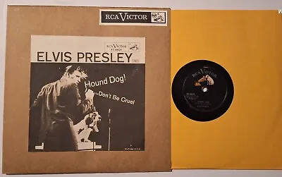 Elvis Presley Hound Dog/dont Be Cruel 78 Rpm Record With Picture Sleeve • $92