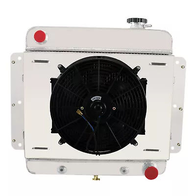 Aluminum 3-Row Radiator+Shroud Fan+Relay For 1962-1967 Chevrolet Chevy II Nova. • $184.95