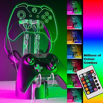 Gaming Controller For Xbox Includes Headphone Stand And RGB LEDs #1 Gaming Gift • £19.99