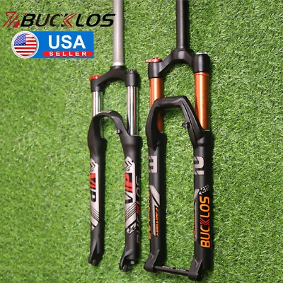 BUCKLOS 26/27.5/29  MTB Suspension Fork 1-1/8  QR/Thru Axle Disc Brake Lockout • $109.25