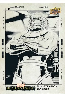 IB41 BLASTAAR 2022(2023) Upper Deck Marvel Beginnings ILLUSTRATION BOARDS • $4.99