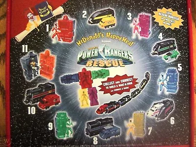 2000 Saban's Power Rangers Rescue Mcdonalds Happy Meal Plush Toys - U - Pick • $3.99