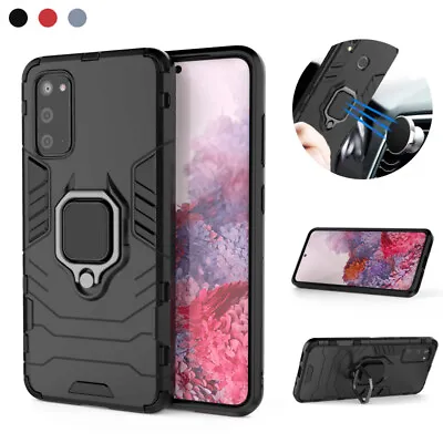 Case For Samsung Galaxy S21 S20 S10 S9 Heavy Duty Hybrid Armor Ring Holder Cover • $10.58