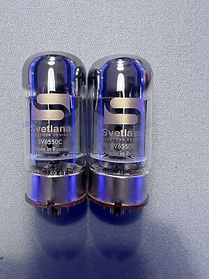 2 X Svetlana SV6550c Valve Tubes  Low Prices... • £95