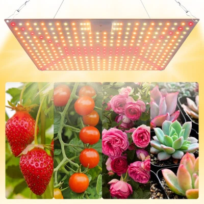 £15.79 • Buy LED Grow Light Panel Full Spectrum Veg Flower Plant Grow Indoor Hydroponic Lamp