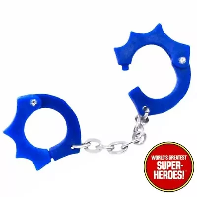 Mego Batman Blue Batcuffs Custom Part For 8” Figure WGSH Joker Penguin Riddler  • $7.99