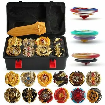 Kids Gift 12PCS Bayblade Beyblade Burst Set With Launcher Box Fight Battle Toys • $21.89