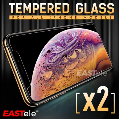 $3.95 • Buy 2x EASTele For Apple IPhone 8 Plus 7 6s Plus Tempered Glass Screen Protector