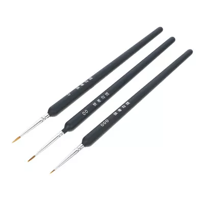  3 Pcs Tiny Paintbrushes Set For Beginners Control With Artist Model • $5.60