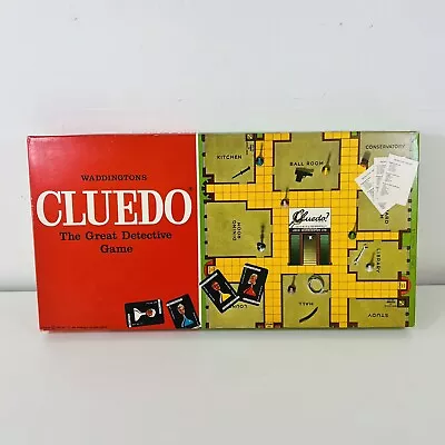 Cluedo The Great Detective Board Game - Vintage Game Waddingtons 1965 • £24.95