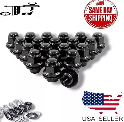 20x Black 12x1.5 Factory Style Mag Seat OEM Lug Nut Fit Mitsubishi Pontiac Vibe • $21.99