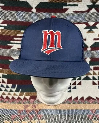 Vintage Minnesota Twins MLB NOS DS Mesh Back Truck Style SnapBack Hat • $9.99