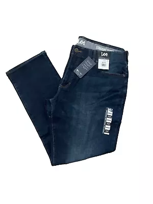 Lee Men's Straight Taper Active Stretch Jeans Color  Distance SIZE 40 X 32 • $24.79