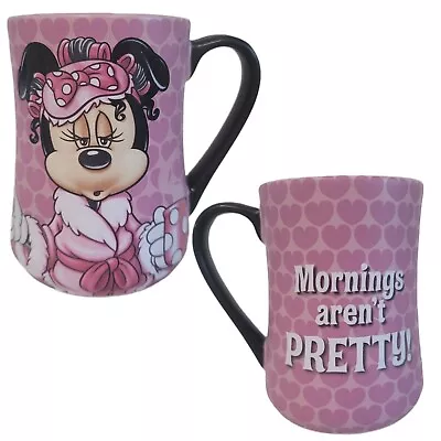 Disney Parks Minnie Mouse Mornings Aren't Pretty Ceramic Coffee Mug Pink • $45