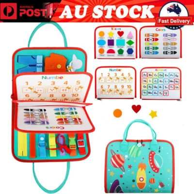 $28.70 • Buy Toddler Montessori Busy Board Intelligence Learning Toys Sensory Board Baby Toy