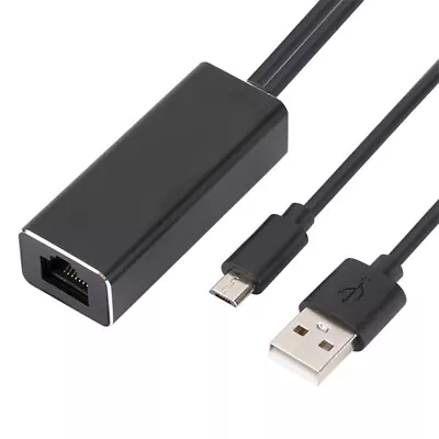 Ethernet LAN USB Adapter Micro USB To RJ45 Adapter For Fire Stick TV __- • $11.07