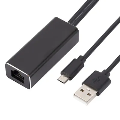 Ethernet LAN USB Adapter Micro USB To RJ45 Adapter For Fire Stick TV -ca • $7.29