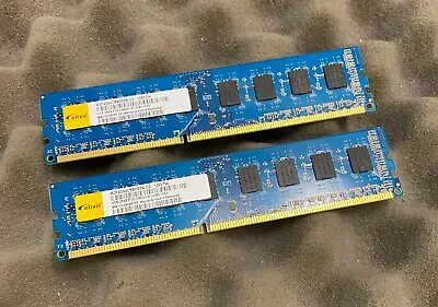 8GB Kit (2 X 4GB) Elixir M2F4G64CB8HG5N-CG PC3-10600U DDR3 Computer Memory RAM • £10.49