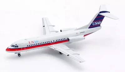 1:200 IF200 USAir Fokker F-28-4000 Fellowship N493US W/ Stand • $107.95