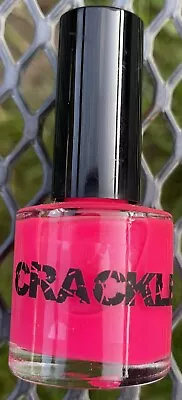 New 11ml Neon Pink Crackle Nail Polish Varnish Quick Dry • £3.15