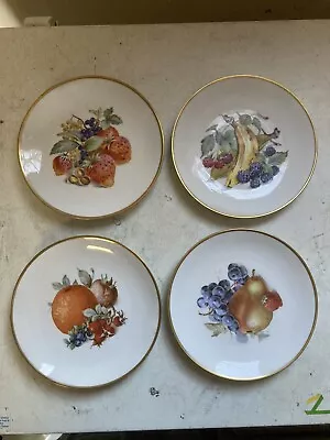 $19.99 • Buy Set Of 4 Vintage Baronet China Eschenbach 8  Plates Fruit Design Bavaria Germany