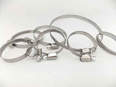 HOSE CLIPS Pipe Clamps 9mm GALVANIZED STEEL (C7) - Many Sizes 8~120mm • £3.15