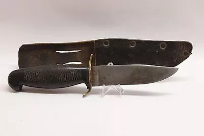 Marshall-Wells Co (U.S.A.) Fixed Blade Hunting Knife W/Sheathe 9  O/a Length  • $130