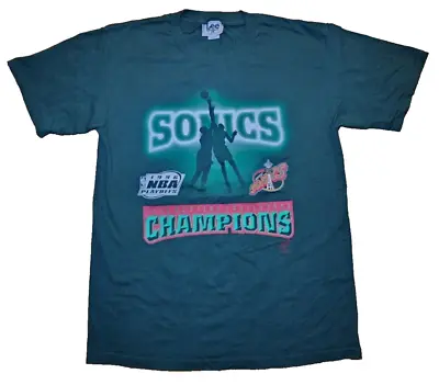 VTG (1990's) SEATTLE SUPERSONICS  Western Champions  NBA Basketball T-SHIRT | L • $50