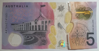 $5.50 • Buy 2016 Stevens Fraser $5 Circulated First Prefix AA16 R224F